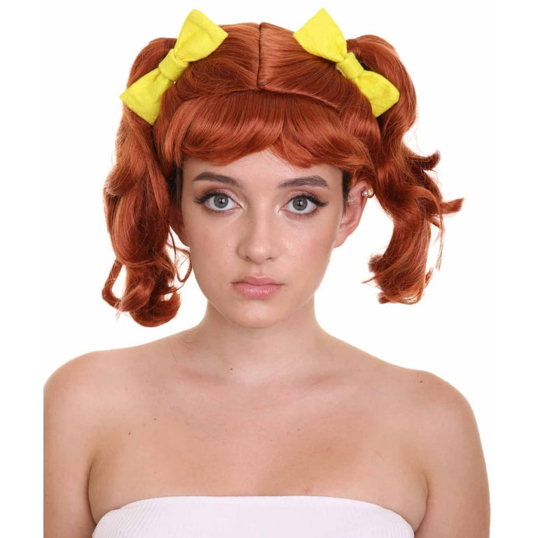 Yellow on sale pigtail wig