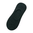 thumbnail image 1 of Women's No Show Socks, Cotton Liner Low Cut Socks with Grip Tab, Breathable Pure Color Boat Socks for Shoes, Non-Slip Heel Socks for Daily Wear - Dark Gray, 1 of 4
