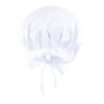 thumbnail image 1 of Women's Shower Cap, Cute Turban Head Wrap Bathing Hat, Waterproof Reusable Shower Cap for Hair Protection, Chemotherapy Cancer Hair Loss Shower Cap for Women, Bath Shower Cap for Long Hair - White, 1 of 2