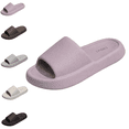 thumbnail image 1 of Women's Shower Shoes Women's Slides with Cushioned Thick Sole Household Slippers Lightweight Comfy Slide Sandals for Daily Wear Purple 7 [EU-38], 1 of 5