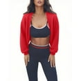 thumbnail image 1 of Women's Shrug Cardigan 2025 Fall Winter Long Sleeve Open Front Crop Sweater Basic Drop Shoulder Bolero Cardigans, 1 of 6