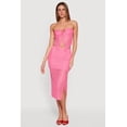 thumbnail image 1 of Women's Side Slit Crochet Overlay Midi Skirt, 1 of 4