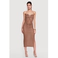 thumbnail image 1 of Women's Side Slit Crochet Overlay Midi Skirt, 1 of 4