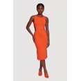 thumbnail image 1 of Women's Side Slit Drawstring Side Midi Dress, 1 of 3
