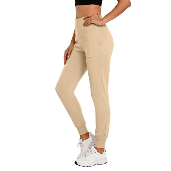 Women's Side Slit Yoga Pants Solid Color Split-leg Button Pants Yoga Pants Stretch Trousers for Gym and Casual