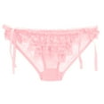 thumbnail image 1 of Women's Side Tie Panties Adjustable Lace Low-rise Bikini Briefs, 1 of 5