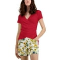 thumbnail image 1 of Women's Side-Tie Short Sleeve Cherry Candy XL, 1 of 1