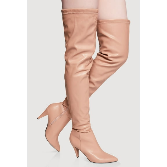 Women's Side Zip Over The Knee Thigh High Boots