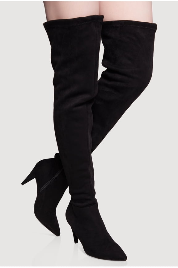 Women's Side Zip Over The Knee Thigh High Boots