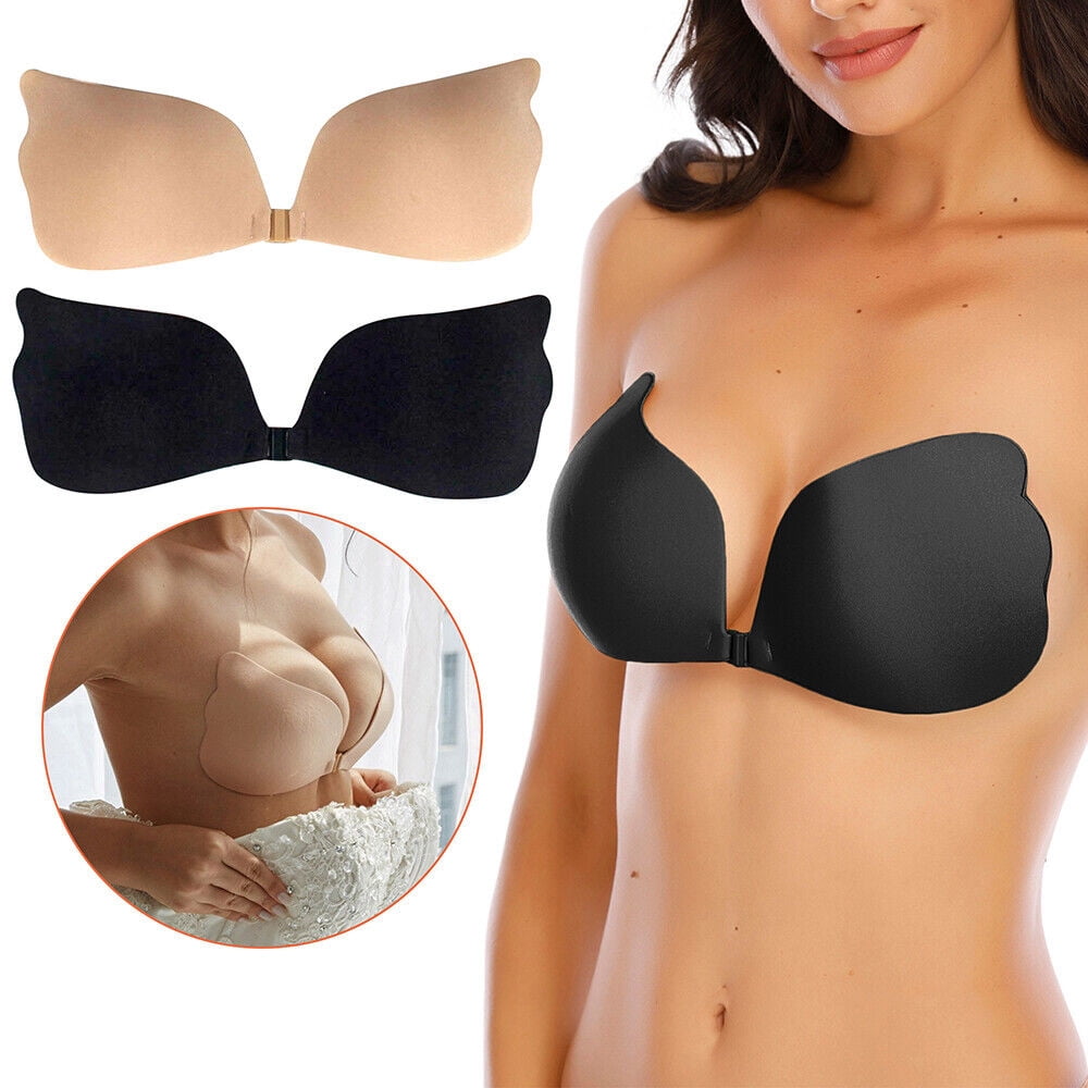 Women Push up Bras for Self Adhesive Silicone Strapless Invisible