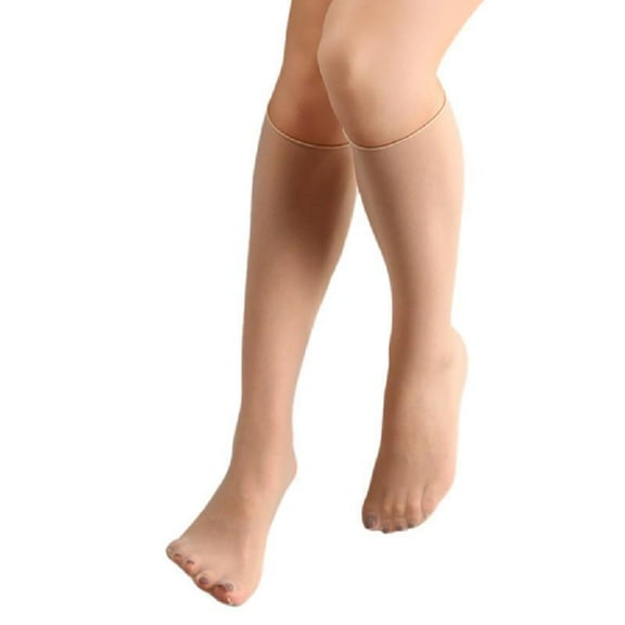 Women's Silk Calf Socks 1/5/10 Pairs Comfortable Nylon Knee Length Stockings