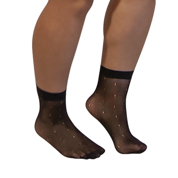 Women's Silk Impressions Dot Anklet Socks, 6-Pack