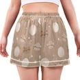 thumbnail image 1 of Women's Silk Pajama Shorts Cat Planet Pajama Shorts Women's Casual Pajama Shorts with Pockets, 1 of 6