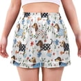thumbnail image 1 of Women's Silk Pajama Shorts Dachshund Pajama Shorts Women's Casual Pajama Shorts with Pockets, 1 of 6