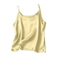 thumbnail image 1 of Women's Silk Satin Tank Tops 2026 V Neck Adjustable Spaghetti Strap Sleeveless Camisole Summer Basic Blouses, 1 of 6