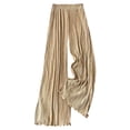 thumbnail image 1 of Women's Silk Satin Wide Leg Pants Dressy Flowy Pleated Trousers Business Casual Work Palazzo Pants Casual Summer 2026 Fashion Outfits(New,Camisole), 1 of 4
