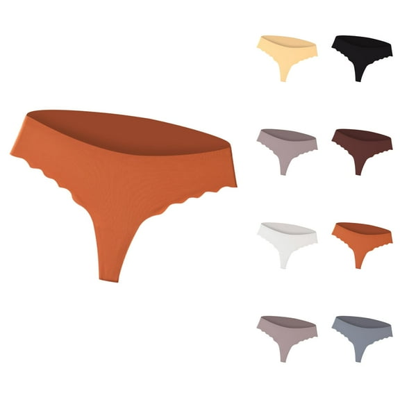 Women's Silk Seamless Yoga Plus Size Panties Bikini Panties