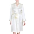 thumbnail image 1 of Women's Silk Sleepwear 100% Silk Robe, 1 of 10