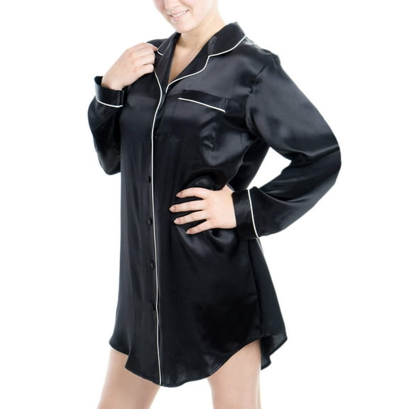 Women's Silk Sleepwear 100% Silk Sleepshirt
