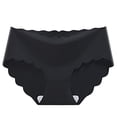 thumbnail image 1 of Women's Silk Underwear Panties Soft Seamless Briefs Breathable Solid Color Mid Rise Triangle Underwear, 1 of 3