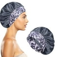 thumbnail image 1 of Women's Silky Satin Head Scarf Hair Wrap Cap Hat Headband Sleeping Bonnet, 1 of 3