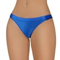 thumbnail image 1 of Women's Silky Shiny Low Waist Briefs Transparent Underwear, 1 of 6