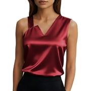 Shop Women's Silk One Shoulder Tops for Casual and Elegant Looks