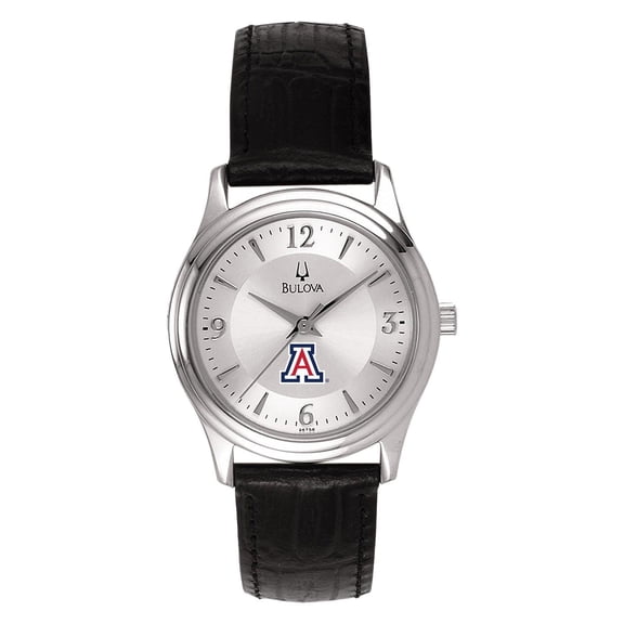 Women's Silver Arizona Wildcats Leather Watch