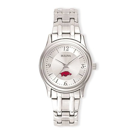 Women's Silver Arkansas Razorbacks Stainless Steel Quartz Watch