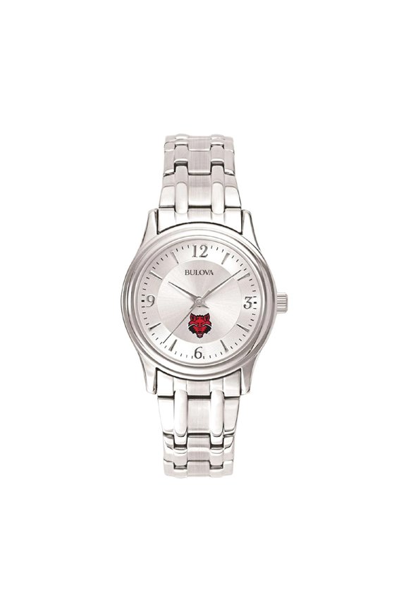 Women's Silver Arkansas State Red Wolves Stainless Steel Quartz Watch