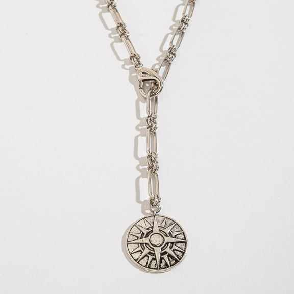 Women's Silver Aurora Y-Necklace by Elsie & Zoey