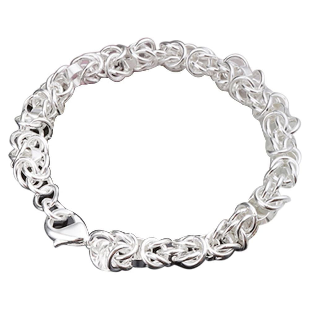 Pure 925 Hallmarked Silver Bracelet 9775-22 – Dazzles Fashion and Costume  Jewellery