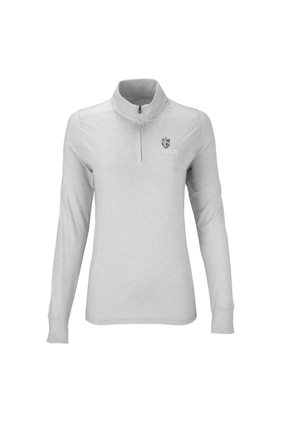 Women's Silver Clarkson Golden Knights Vansport Zen Quarter-Zip Pullover Jacket