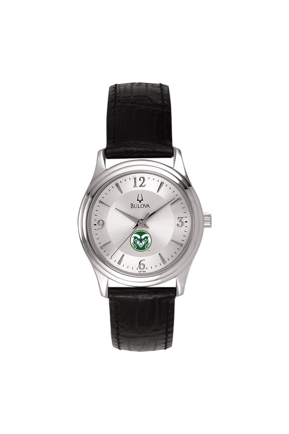Women's Silver Colorado State Rams Leather Watch