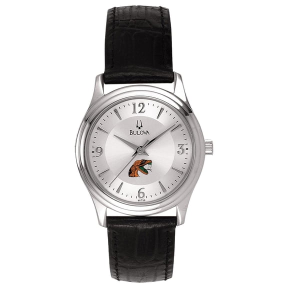Women's Silver Florida A&M Rattlers Leather Watch