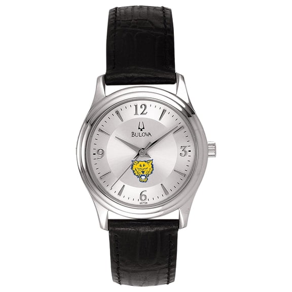 Women's Silver Fort Valley State Wildcats Leather Watch