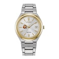 thumbnail image 1 of Women's  Silver/Gold Rochester Institute of Technology Tigers Eco-Drive Two-Tone Watch, 1 of 1