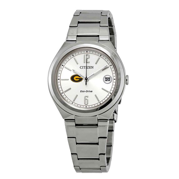 Women's Silver Grambling Tigers Eco-Drive Stainless Steel Watch