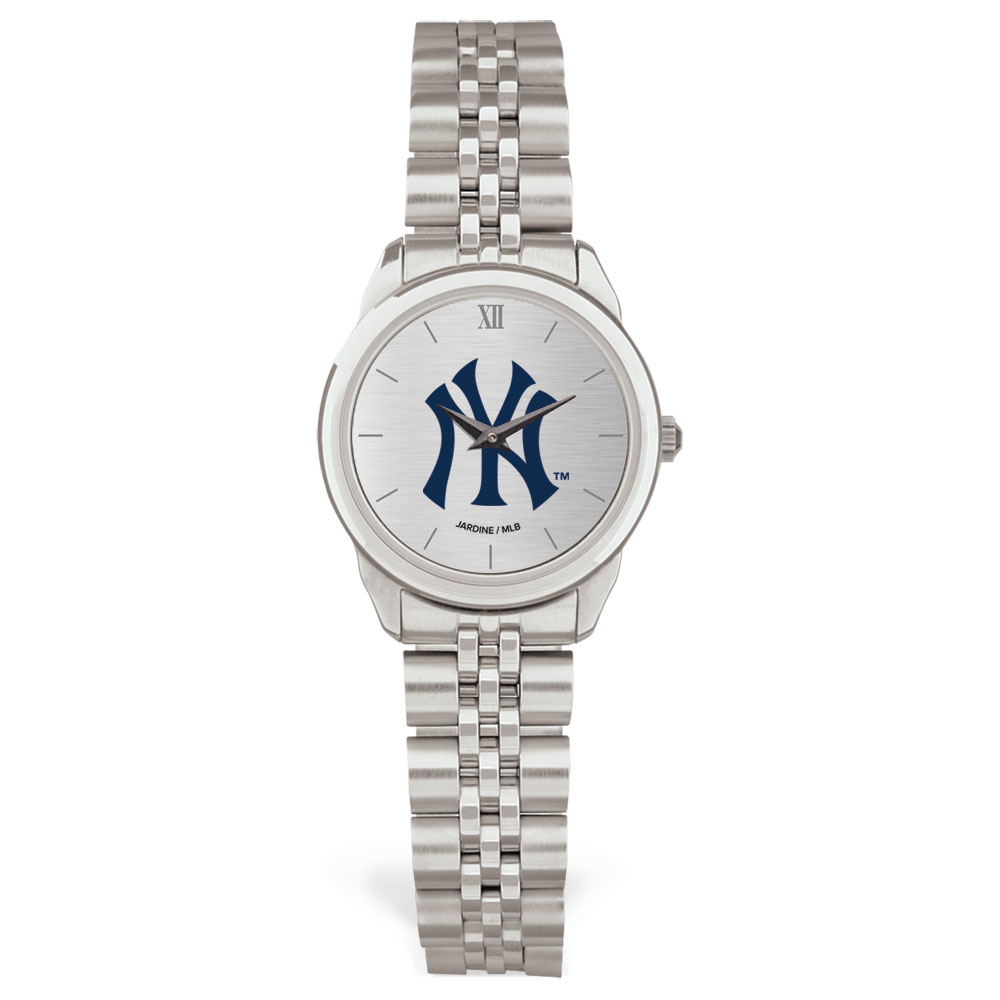 Women's  Silver New York Yankees Rolled Link Bracelet Wristwatch - image 1 of 1