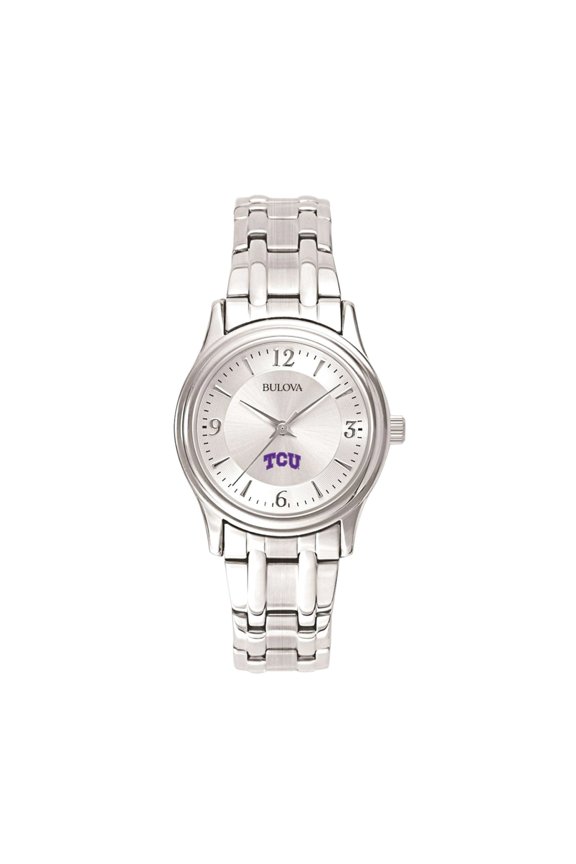 Women's Silver TCU Horned Frogs Stainless Steel Quartz Watch
