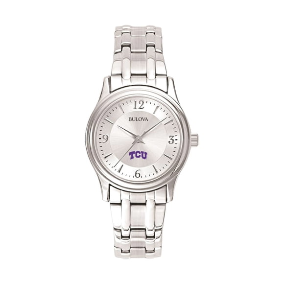 Women's Silver TCU Horned Frogs Stainless Steel Quartz Watch
