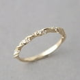 thumbnail image 1 of Womens Wave Ring Gold Plated Alloy with Rhinestone Inlaid Gemstones Semi Precious Stones Simple Twist Design Elegant, 1 of 6