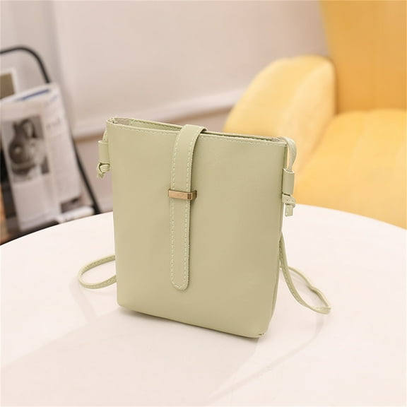 Women's Simple Fashion Crossbody Bag, Adjustable Strap Messenger Purse, Mobile Phone Carry Pouch