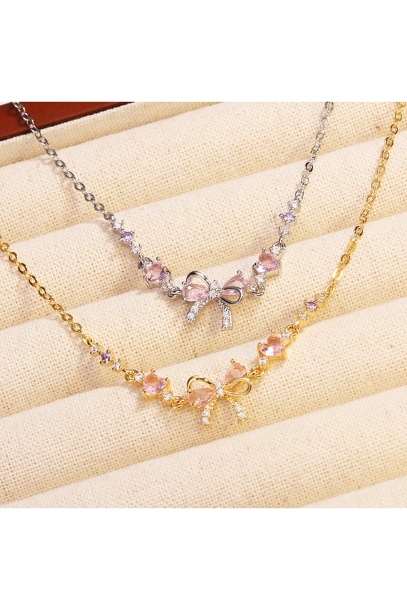 Women's Simple Fashion Personality Bow Necklace