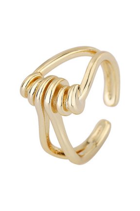 Adjustable Copper Ring Geometric Electroplated For Women Spring Fashion Jewelry High End Temperament For Women Everyday