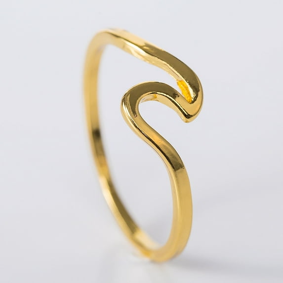 New Women's Simple Wave Ring