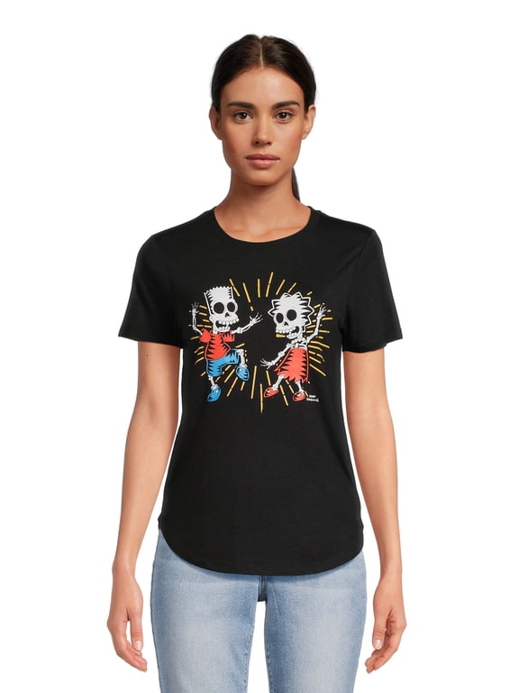 Women's Simpsons Skeleton T-Shirt