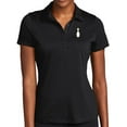 thumbnail image 1 of Women's Single Bowling Pin Moisture-Wicking Performance Polo Shirt, 4XL Black, 1 of 3