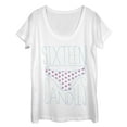 thumbnail image 1 of Women's Sixteen Candles Borrowed Panties  Scoop Neck White Medium, 1 of 3