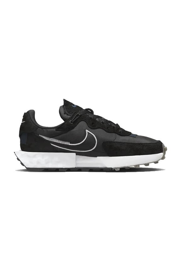 Women's Size 10.5 - Nike Fontanka Waffle Sneakers (DC3579-005) Black/White-Dark Obsidian